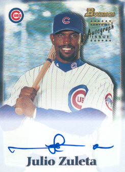 2000 Bowman Draft Autographs #BDPA5 Julio Zuleta
