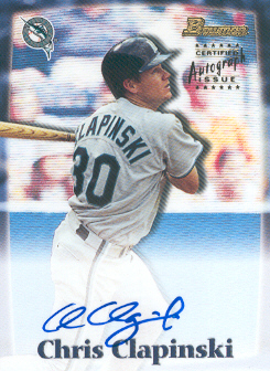 2000 Bowman Draft Autographs #BDPA59 Chris Clapinski