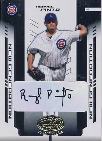 2004 Leaf Certified Materials #252 Renyel Pinto NG AU RC