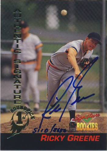 1994 Signature Rookies Signatures #27 Rick Greene