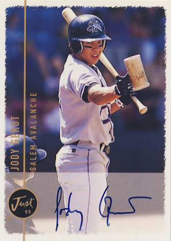 1999 Just Autographs #48 Jody Gerut PV