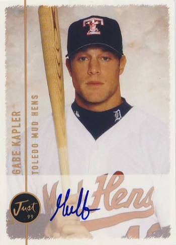 1999 Just Autographs #62 Gabe Kapler PV