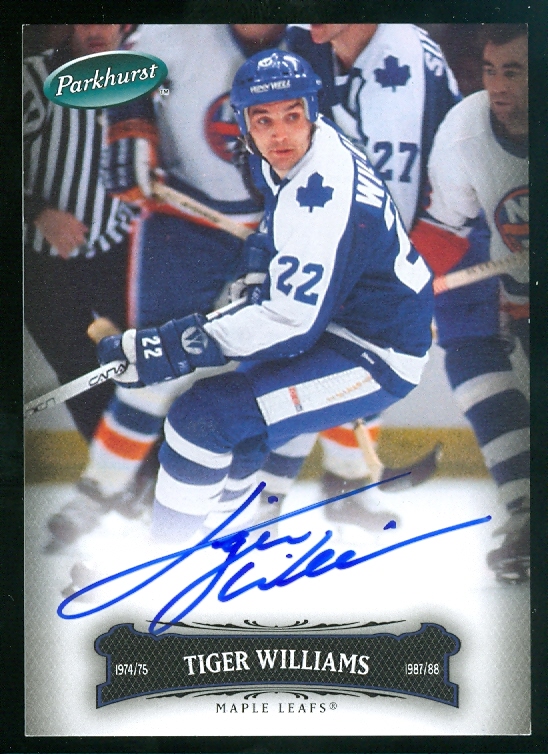 2006-07 Parkhurst Autographs #149 Tiger Williams