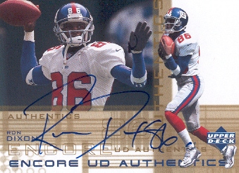 2000 Upper Deck Encore UD Authentics #DX Ron Dixon
