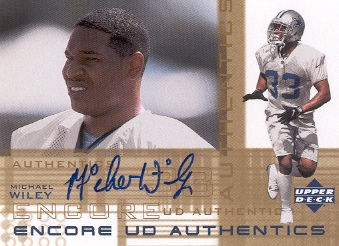 2000 Upper Deck Encore UD Authentics #MW Michael Wiley