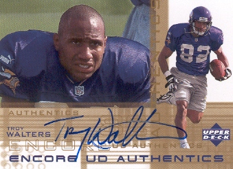 2000 Upper Deck Encore UD Authentics #TW Troy Walters