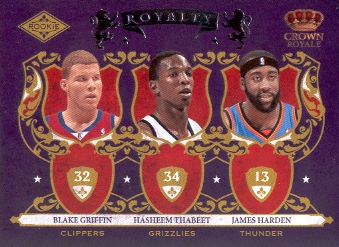 2009-10 Crown Royale Rookie Royalty #7 Blake Griffin/Hasheem Thabeet/James Harden front image