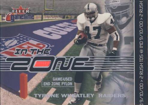 2001 Fleer Game Time In the Zone #TW Tyrone Wheatley
