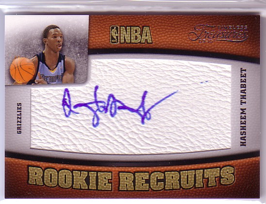 2009-10 Timeless Treasures #102 Hasheem Thabeet AU RC