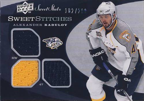 2007-08 Sweet Shot Sweet Stitches Triples #SSTAR Alexander Radulov