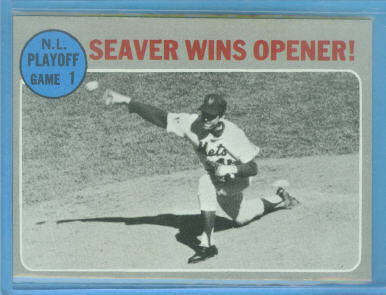 1970 Topps #195 NL Playoff Game 1/Tom Seaver