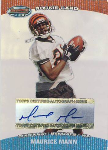 2004 Bowman's Best #154 Maurice Mann AU RC