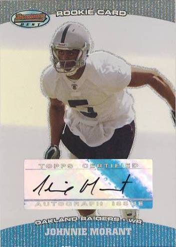 2004 Bowman's Best #184 Johnnie Morant AU RC