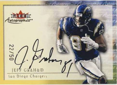 2000 Fleer Tradition Autographics Gold #61 Jeff Graham