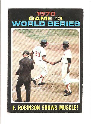 1971 Topps #329 World Series Game 3/Frank Robinson