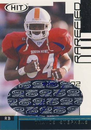 2002 SAGE HIT Autographs Rarefied Gold #H34 Travis Stephens