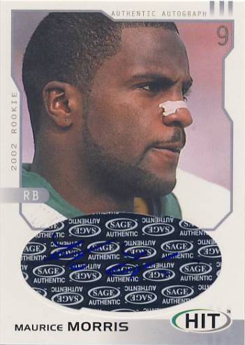 2002 SAGE HIT Autographs Silver #H9 Maurice Morris