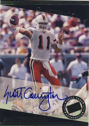 1999 Press Pass Autographs #37 Scott Covington