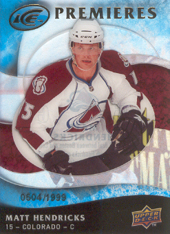 2009-10 Upper Deck Ice #106 Matt Hendricks RC