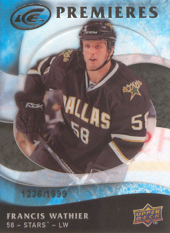 2009-10 Upper Deck Ice #113 Francis Wathier RC