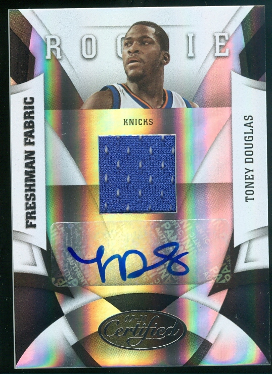 2009-10 Certified #196 Toney Douglas JSY AU RC