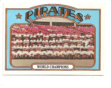 1972 Topps #1 Pittsburgh Pirates TC