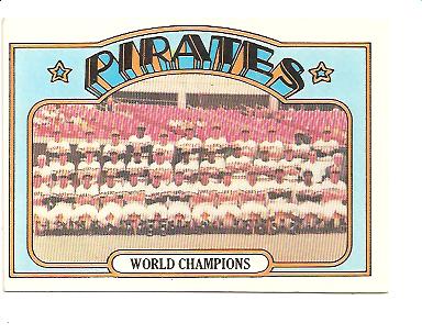 1972 Topps #1 Pittsburgh Pirates TC