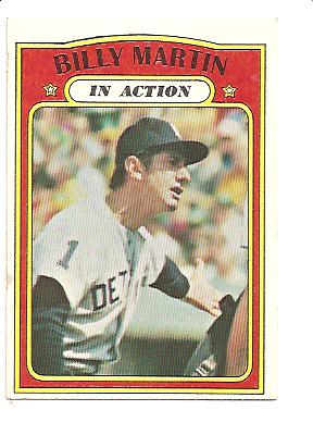 1972 Topps #34 Billy Martin IA