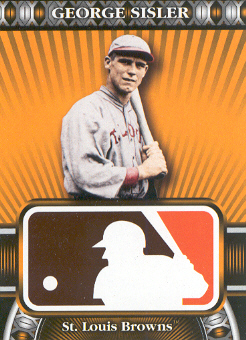 2010 Topps Logoman HTA #6 George Sisler