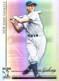 2010 Topps Tribute #18 Lou Gehrig
