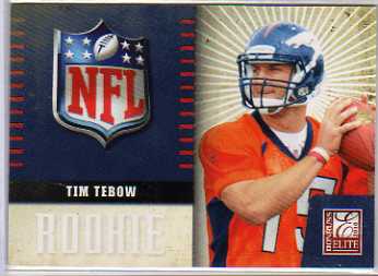 2010 Donruss Elite Rookie NFL Shield #34 Tim Tebow