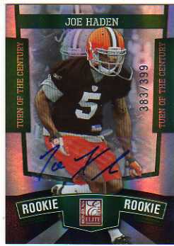 2010 Donruss Elite Turn of the Century Autographs #124 Joe Haden/399