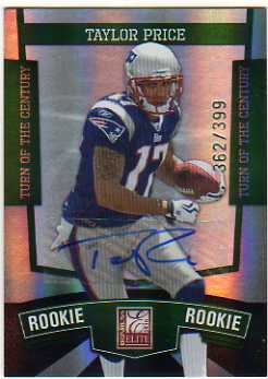 2010 Donruss Elite Turn of the Century Autographs #158 Taylor Price/399