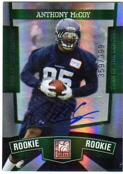 2010 Donruss Elite Turn of the Century Autographs #178 Anthony McCoy/399