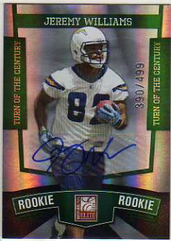 2010 Donruss Elite Turn of the Century Autographs #195 Jeremy Williams/499