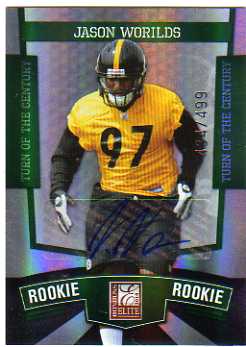 2010 Donruss Elite Turn of the Century Autographs #197 Jason Worilds/499
