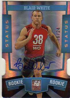 2010 Donruss Elite Status Autographs #144 Blair White/24
