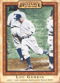2010 Topps History of the Game #HOG9 Lou Gehrig Replaces Wally Pipp