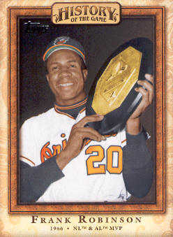2010 Topps History of the Game #HOG20 Frank Robinson - 1966 AL and NL MVP