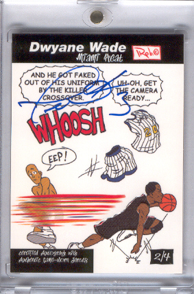 2005-06 Topps Style Dwyane Wade Comics Autographs Relics #AR2 Dwyane Wade front image