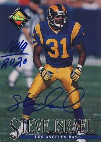 1994 Pro Line Live Autographs #66 Steve Israel/2020