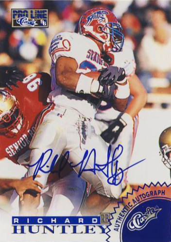 1996 Pro Line Autographs Blue #29 Richard Huntley