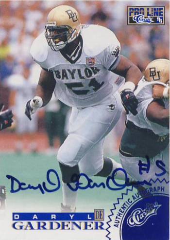 1996 Pro Line Autographs Blue #23 Daryl Gardener