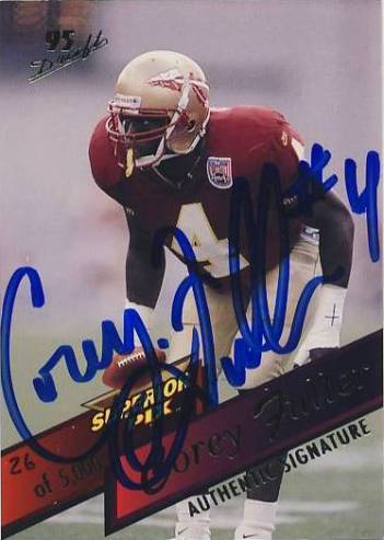 1995 Superior Pix Autographs #72 Corey Fuller/5000