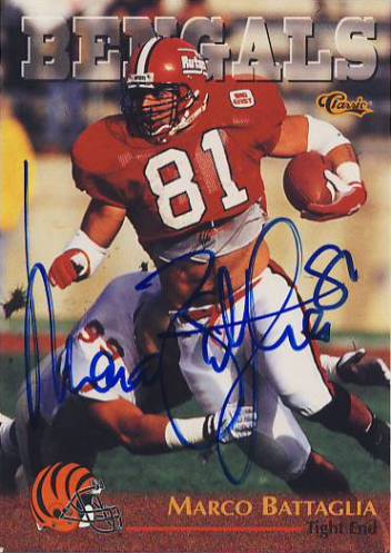 1996 Classic NFL Rookies Autographs #85 Marco Battaglia