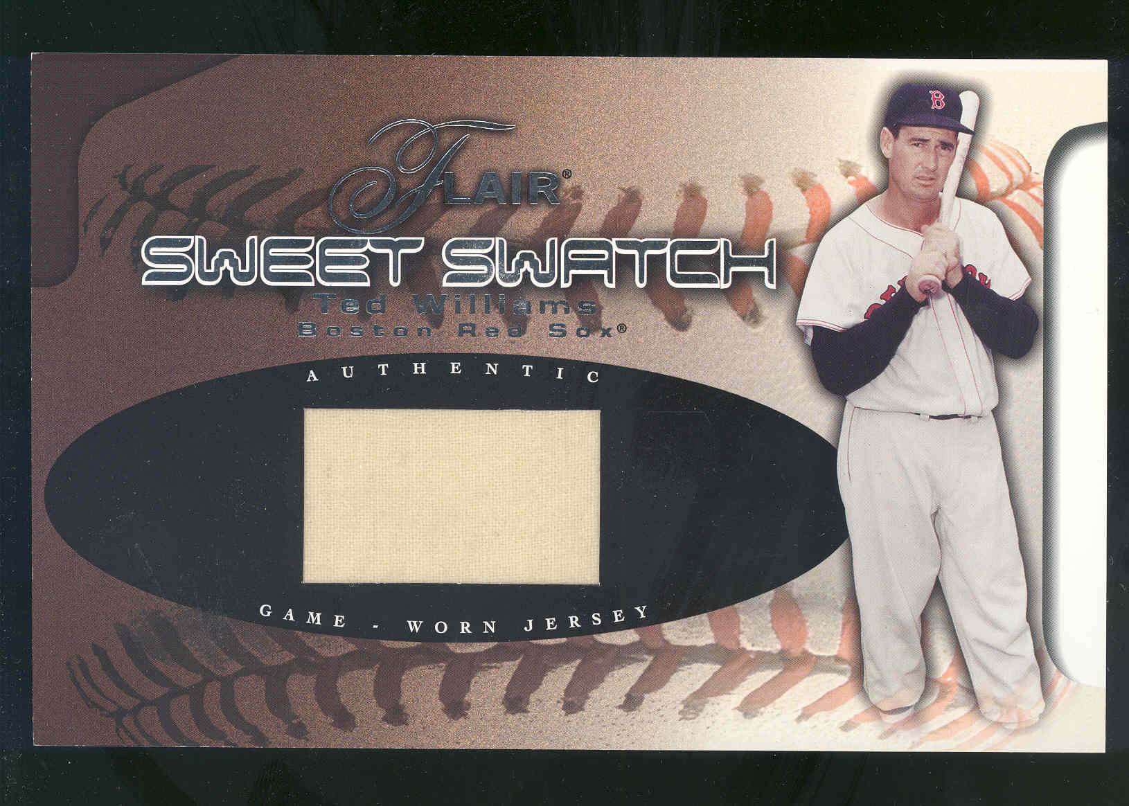 2002 Flair Sweet Swatch #21 Ted Williams/250