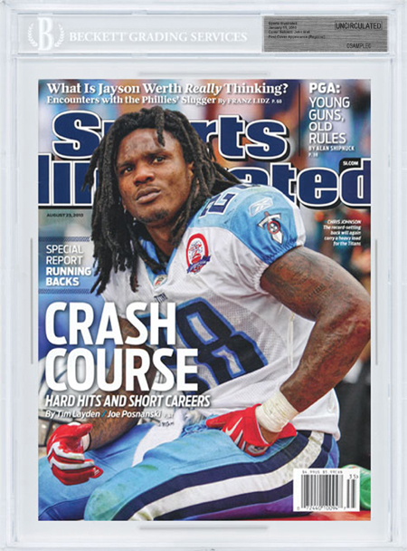 SPORTS ILLUSTRATED BGS SI Uncirculated CHRIS JOHNSON Tennessee Titans