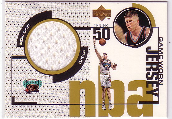 1998-99 Upper Deck Game Jerseys #GJ18 Bryant Reeves