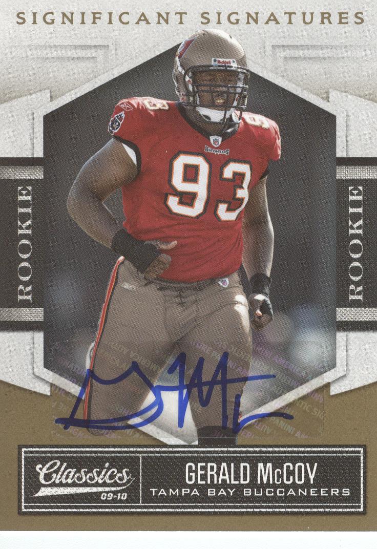 2010 Classics Significant Signatures Gold #144 Gerald McCoy/399