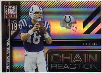 2010 Donruss Elite Chain Reaction Black #17 Peyton Manning
